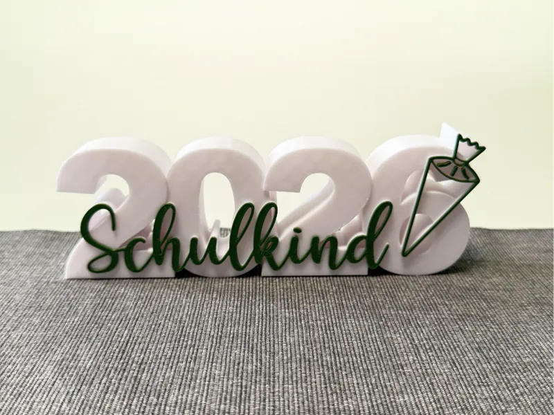 Dekorativer Aufsteller - Schulkind 2026