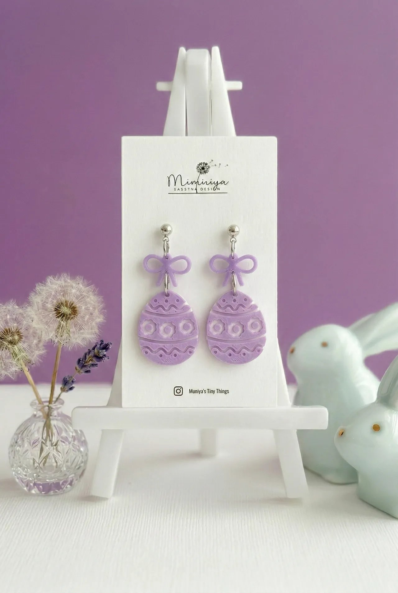 Blooming Easter Egg Earrings view 4
