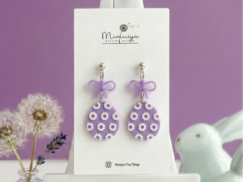 Blooming Easter Egg Earrings