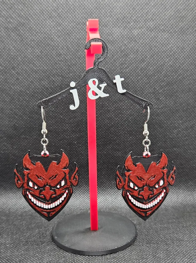 Devilish earrings - hue forge