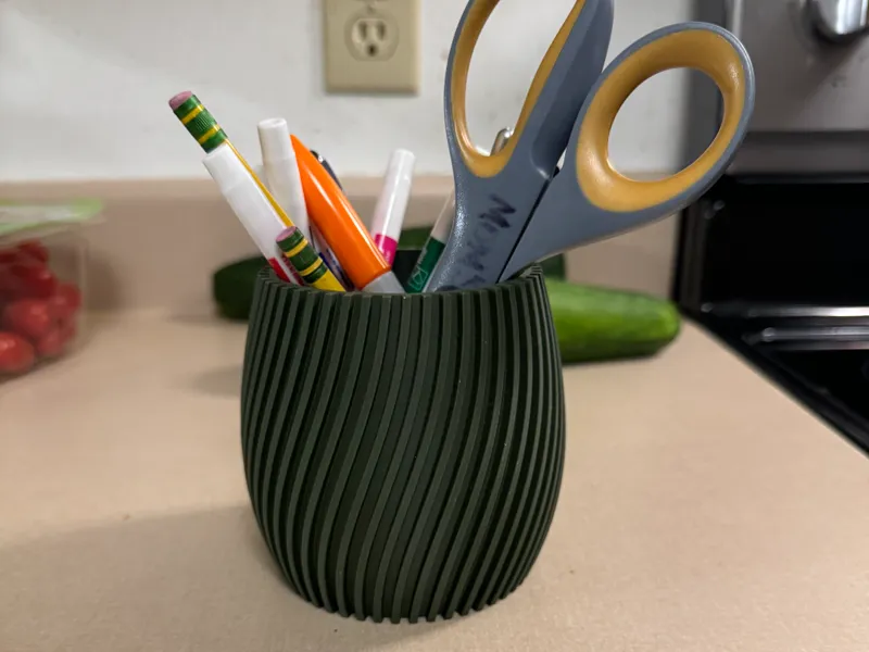 Ribbed Vase