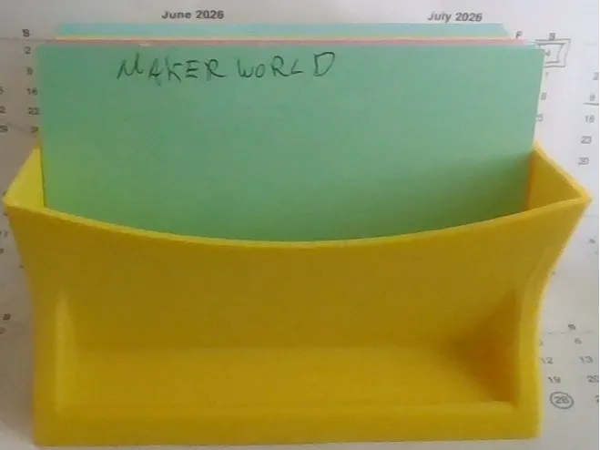 Index Card holder 4 x 6 inch