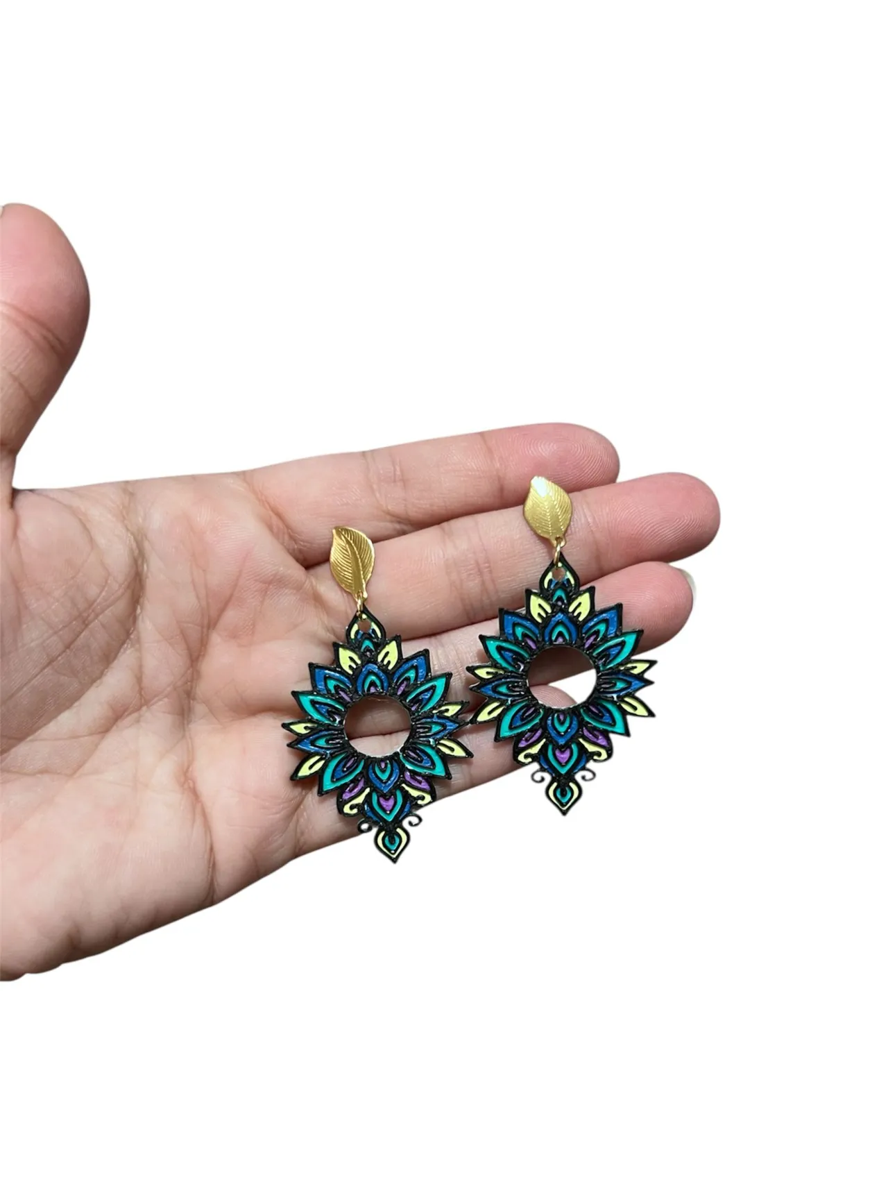 Pendientes mandala view 2