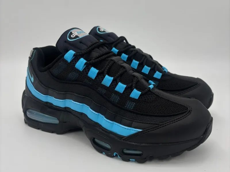 Nike 95s black and blue 
