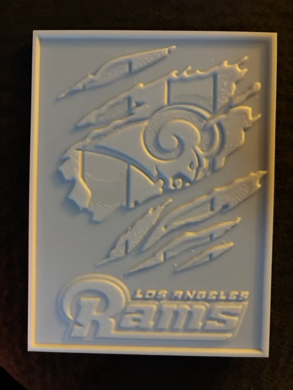 Los Angeles Rams Lithophane + Frame by cynthiascreativecreations ...