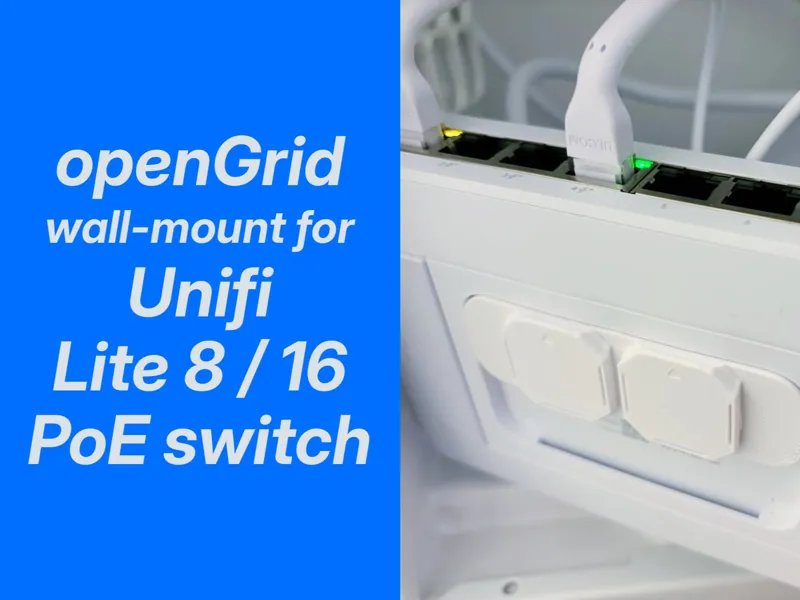 UniFi Lite-8-POE Switch openGrid mount (+PA)