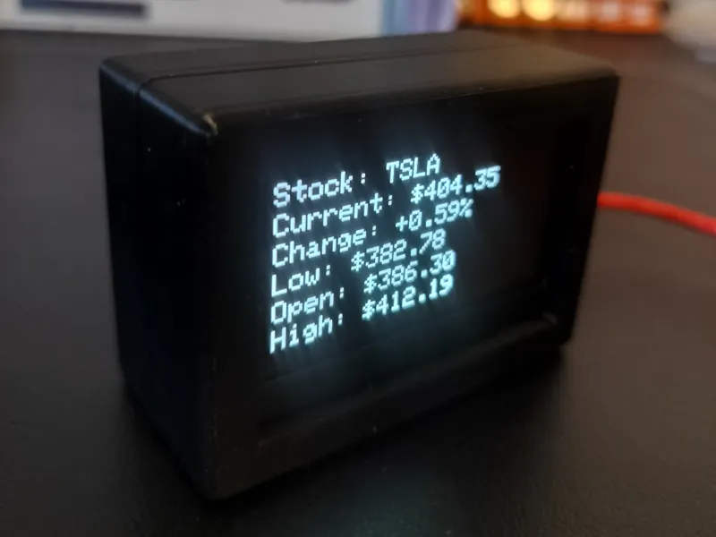 ESP32 Real Time Stock Watcher