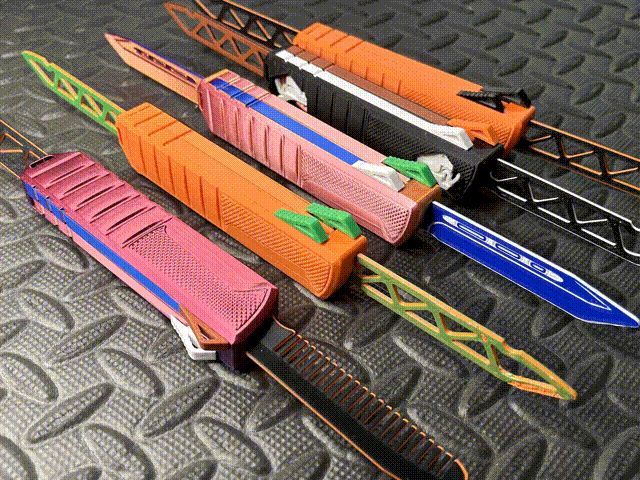 OTF Duo Double Bladed Fidget knife Over-Engineered