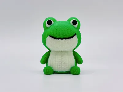 Knitted Frog