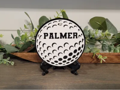Golf Ball Bag Tag