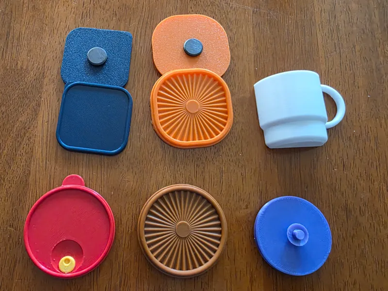 Tupperware Magnet Set