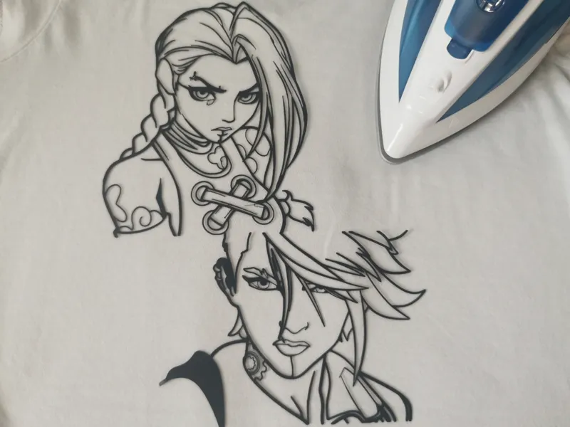T-shirt print Arcane Vi and Jinx