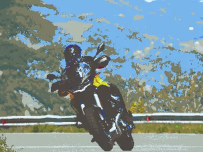 Lithophane Moto Guzzi Stelvio V100 Leaning