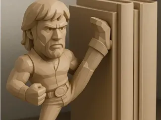 Chuck Norris Kicking Bookend