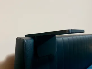 Projector shelf on the headboard