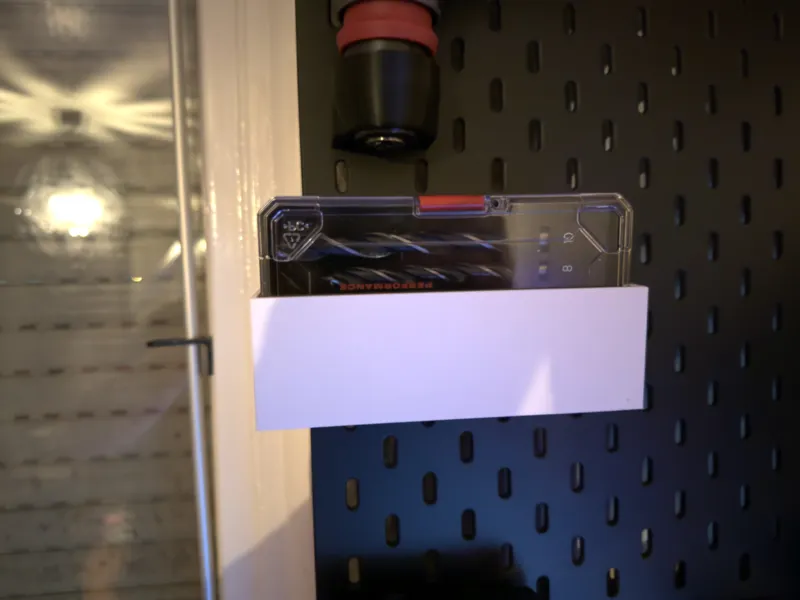 Parkside drill/bit set holder ikea skadis