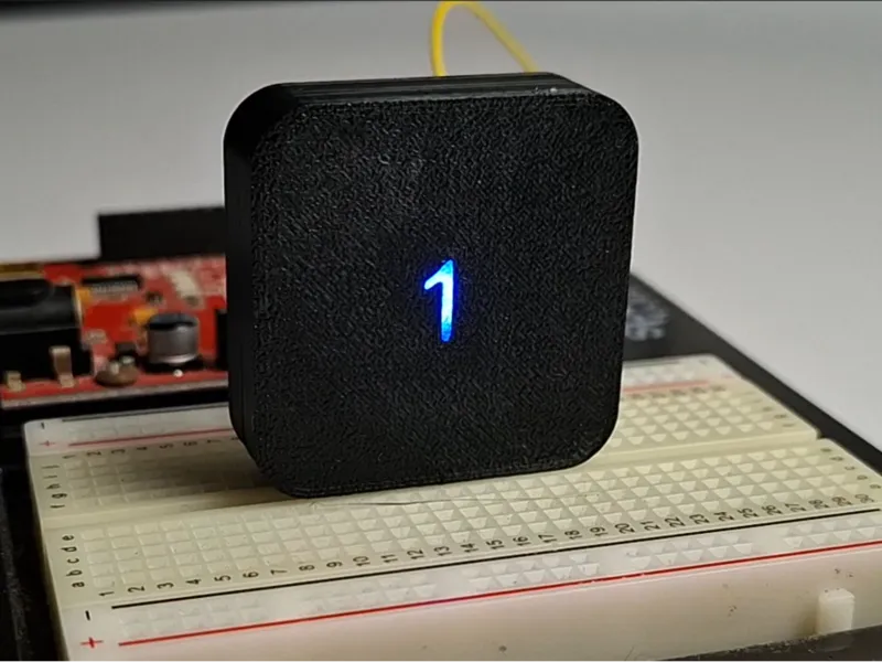 Addressable LED Capacitive Button