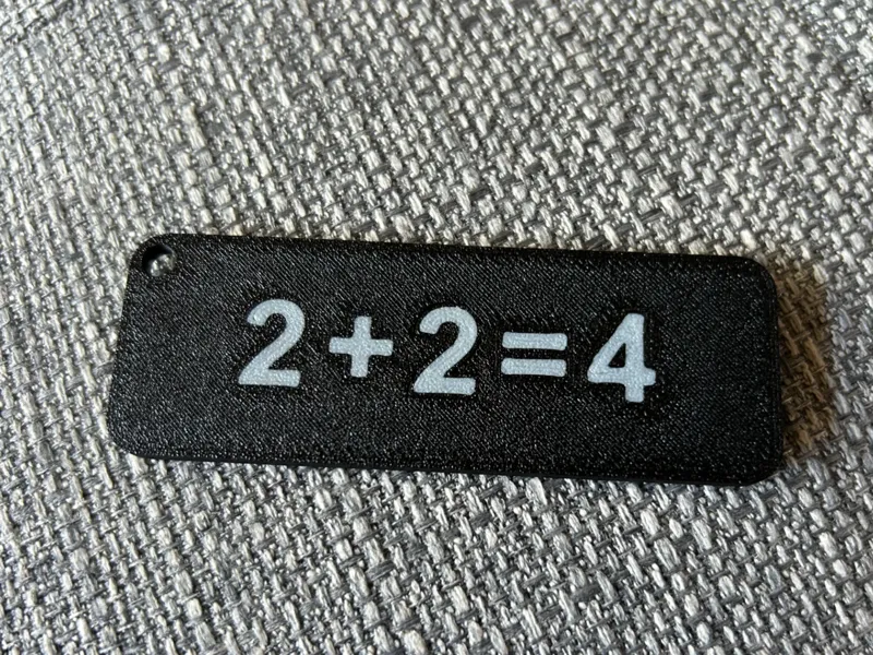 2+2=4 Keychain