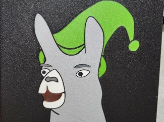 Llamas with hats