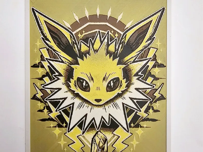 HueForge Pokémon Jolteon Fan Art