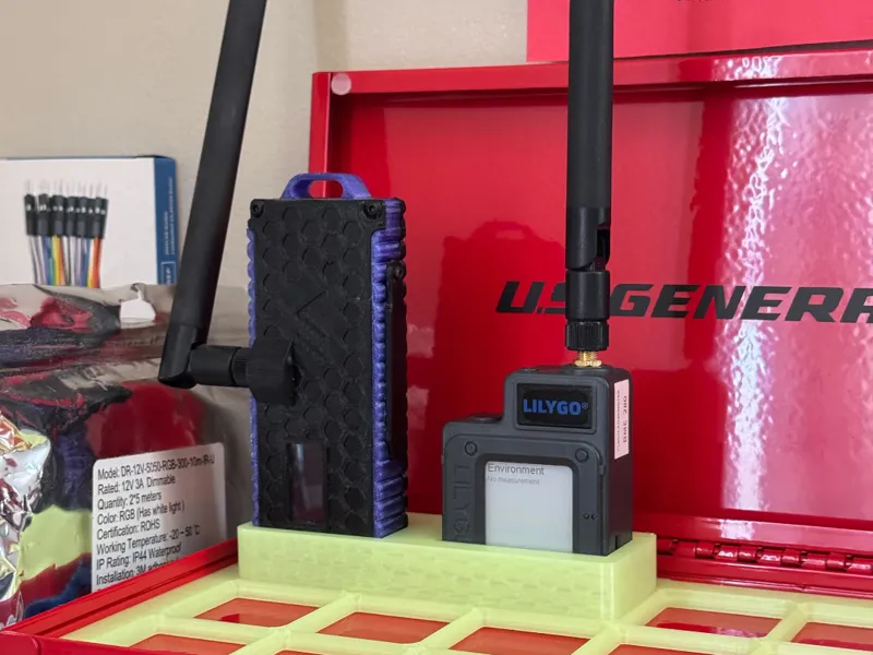 Gridfinity bin for Lilygo T-Echo and T-Beam - 1x3