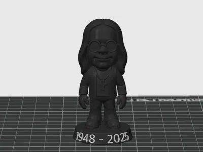 Ozzy Osbourne tribute figure with dates