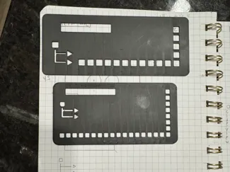 Checklist/draft/notebook stencil