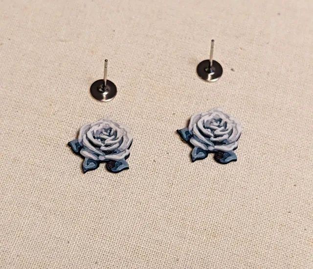Rose earrings