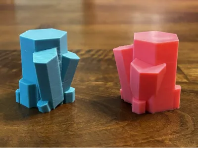 Hexagonal Crystal Structure Filament Testing Print