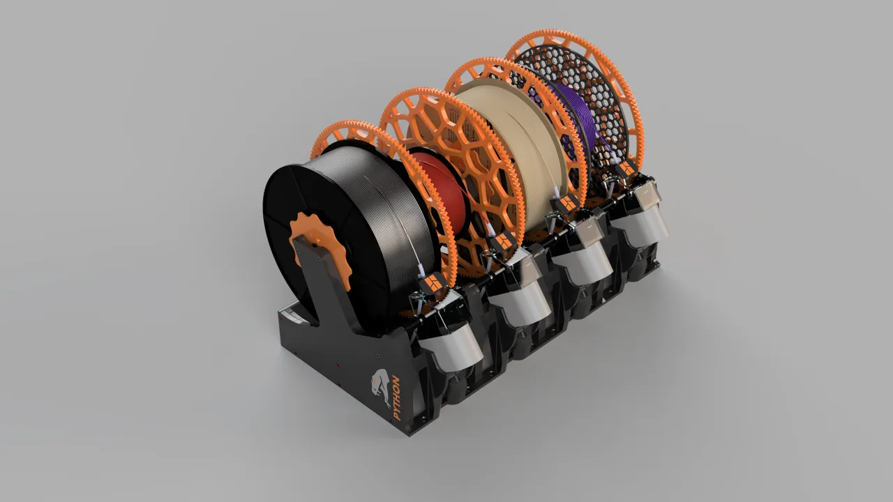Python - Ultimate Bambu Lab AMS view 4