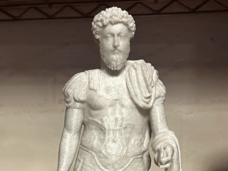 Cuirassed Statue of Roman Emperor Marcus Aurelius
