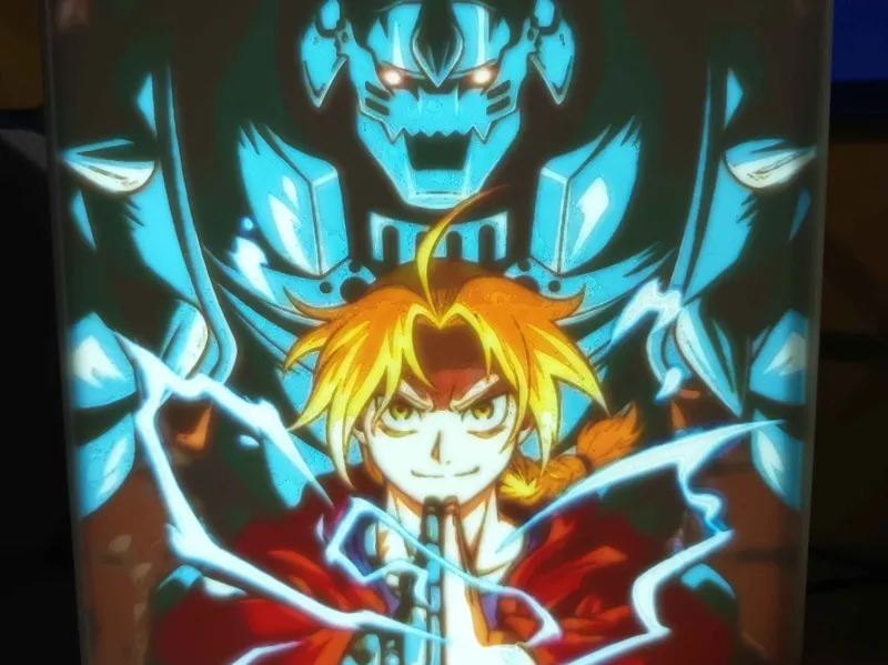 Fullmetal Alchemist Lithophane lightbox - CMYK