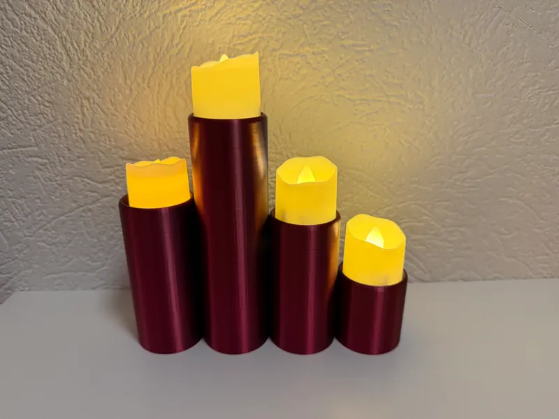Bougeoir pour 4 lampes led