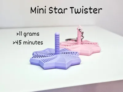 Mini Star Twist Fidget ~ With handle