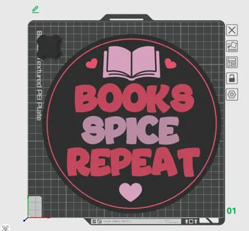 Estante o repisa: Books, Spice & Repeat | Smut Book Lover Plaque — vista de referencia 5
