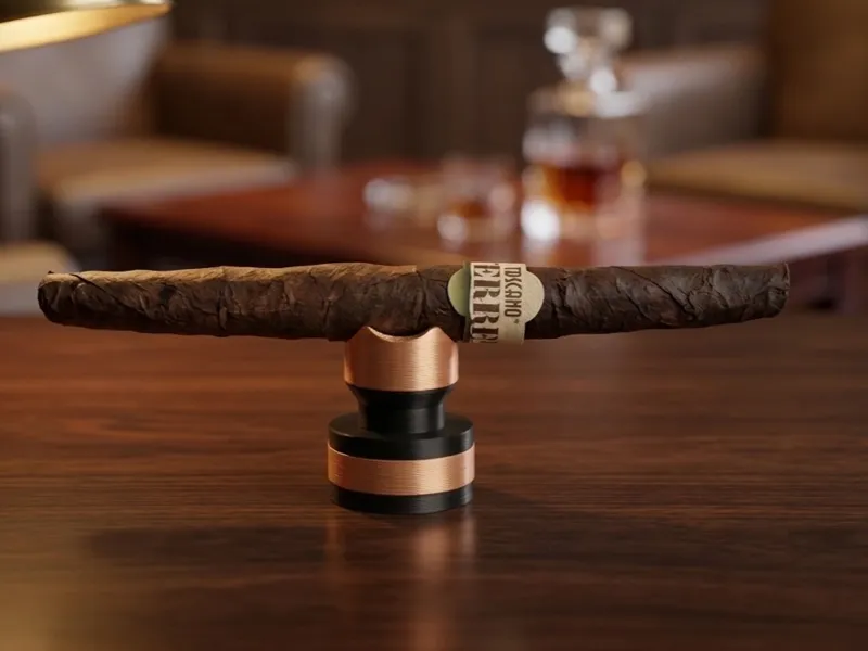 Banded Two-Tone Cigar Rest (Luxury Design)