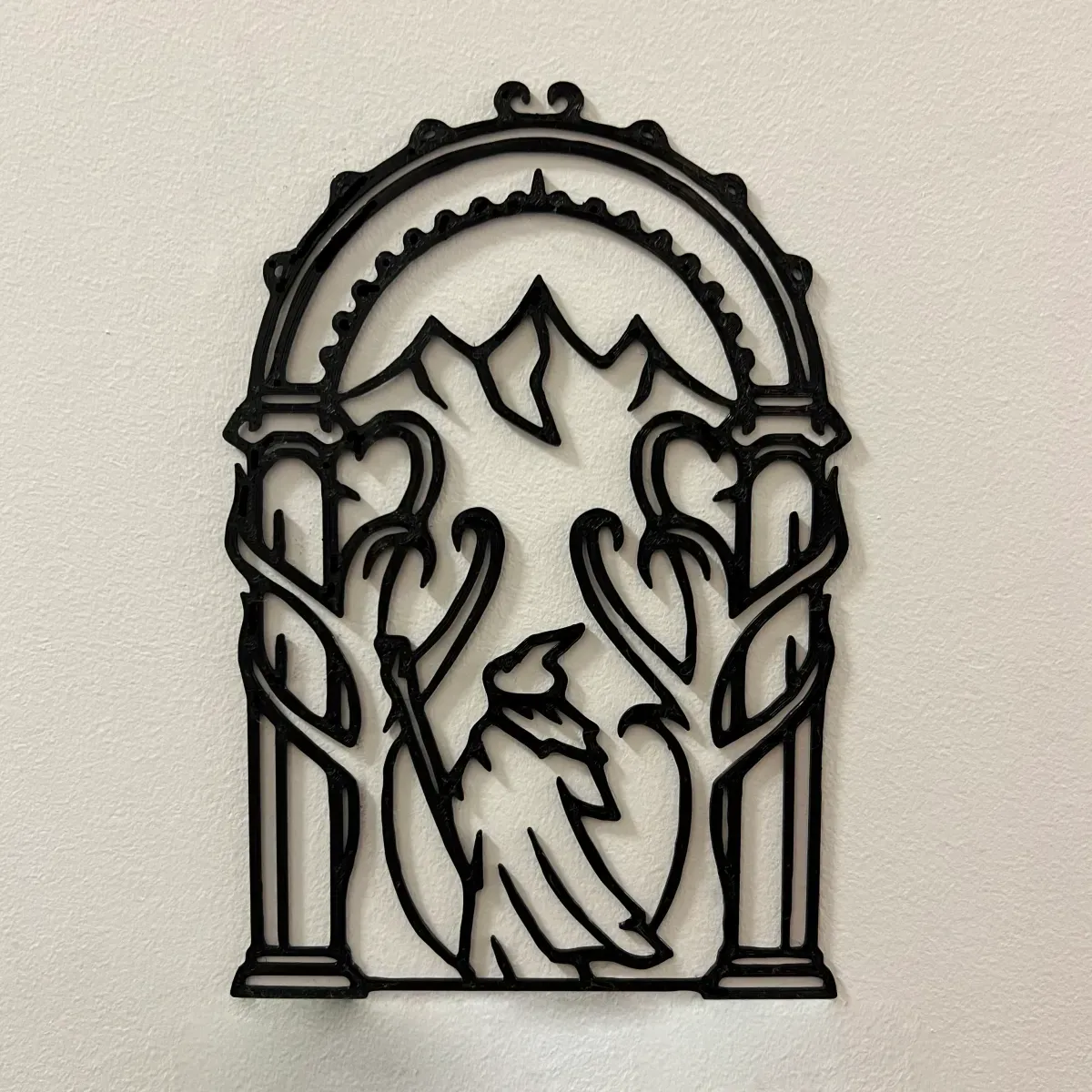 Portes de Durin avec Gandalf - décoration murale