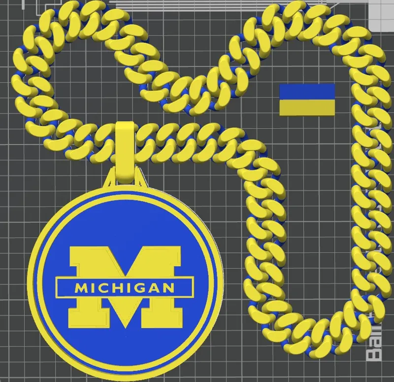 Michigan Wolverines Medallion