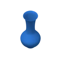 Vase long col bleu paon — photo 3