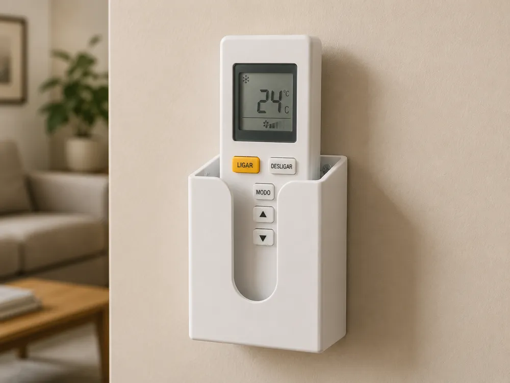 Soporte: Universal Wall Holder for Air Conditioner Remote. Referencia del modelo original.