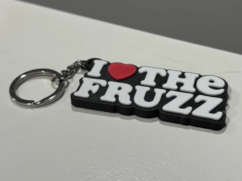 I Heart Fruzz Keychain
