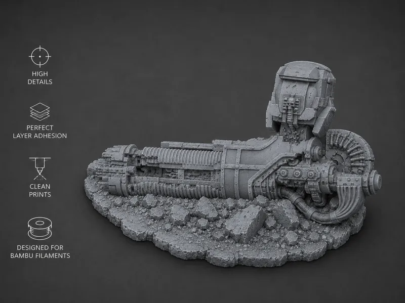 Titan Weapon Wreckage – Giant Cannon Ruin
