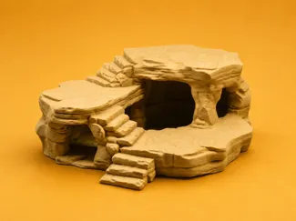 Desert Stone Hideout - Terrarium & Aquarium Decor