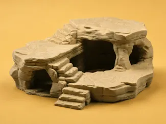 Desert Stone Hideout - Terrarium & Aquarium Decor
