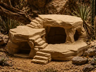 Desert Stone Hideout - Terrarium & Aquarium Decor