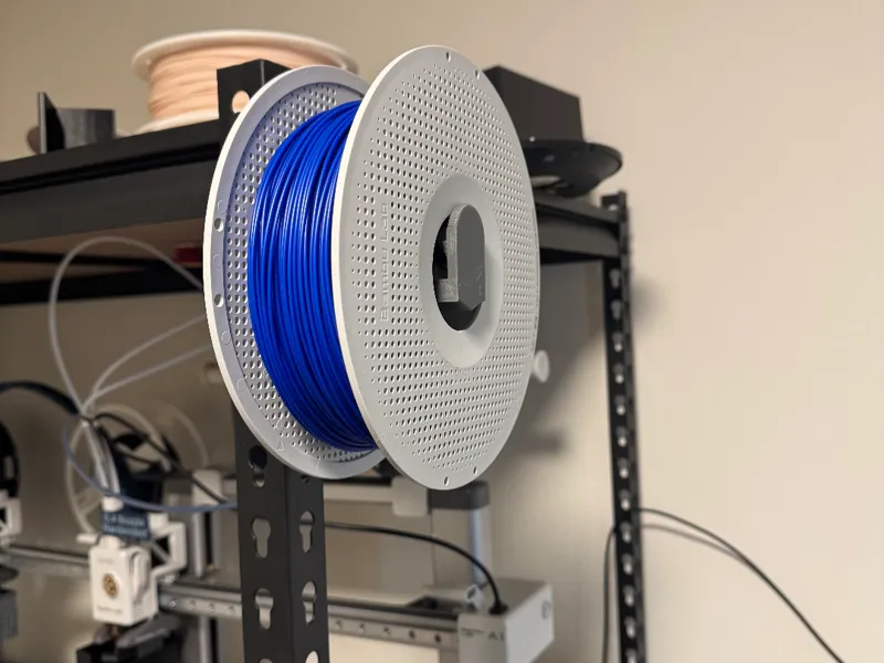 Filament Feeder Roll for Metal Prong Shelf