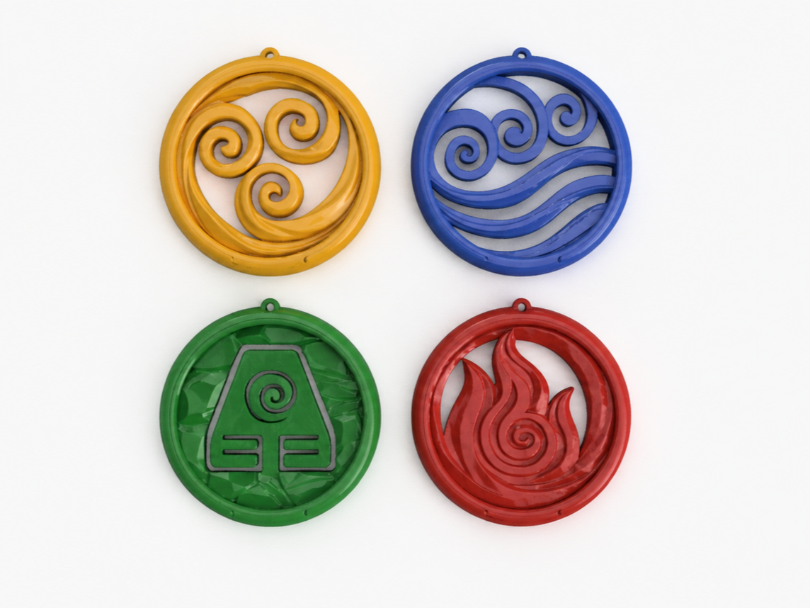 Avatar Element Ornaments