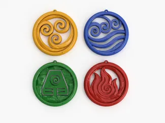 Avatar Element Ornaments