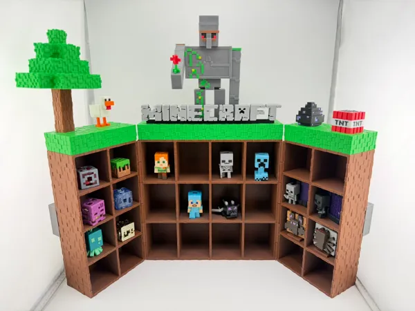 Présentoir Minecraft pour figurines Funko Pop Kinder Joy