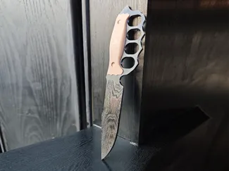 Cosplay prop knife - Damascus pattern